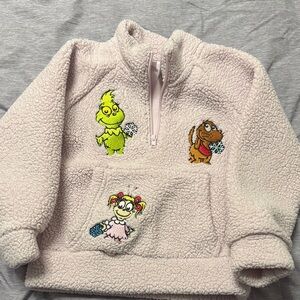 Grinch Toddler Pink Fleece Pullover